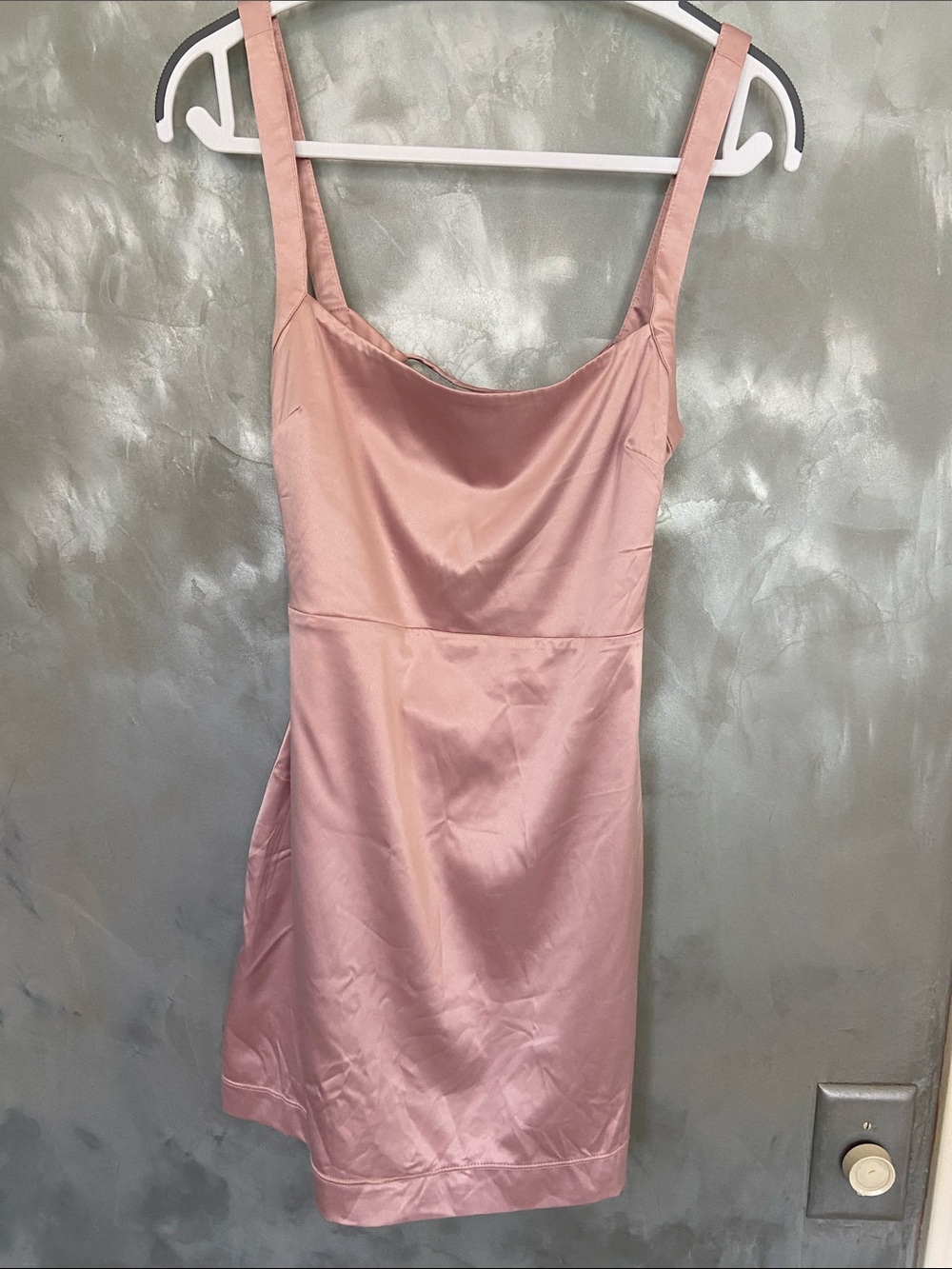 Intimately Free People Light Pink Satin Chemise XS